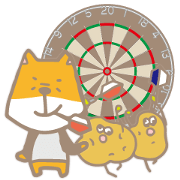 Dog and POTATO with DARTS.