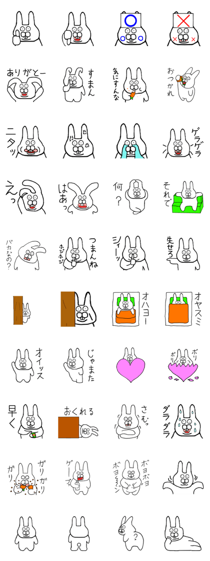 Rabbit to a little angry