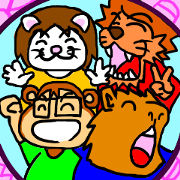animal sticker of the family