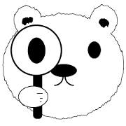 Small polar bear's face