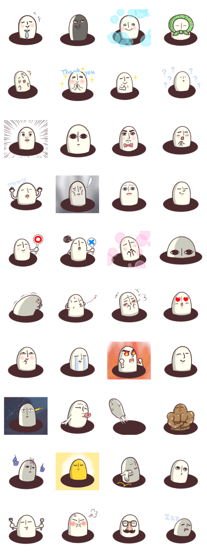 A little annoying white Mole