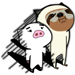 Sloth Slow Life and Pigie 2
