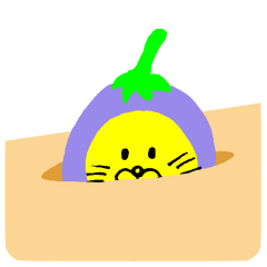 Eggplant-cat