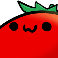 A tomato which has many expressions.
