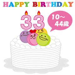 happy birthday big sticker cute&usuful