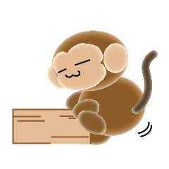 Colorful monkey Sticker3