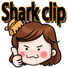 Shark clip girl