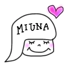 I am miuna sticker
