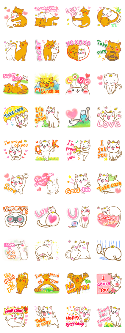 Cat couple -Happy Together