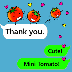 Mini tomato on the balloon (English).