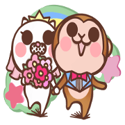 fugi and samei -monkey and dog
