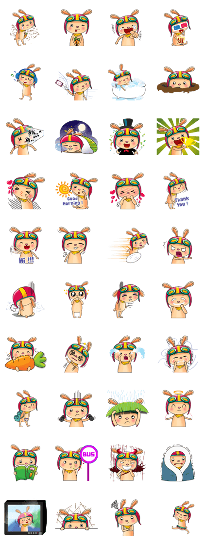 My Babie-Rabbit Wearing Funny Hat