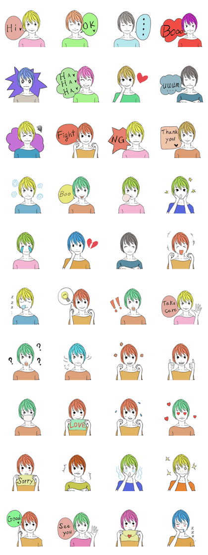 Daily with short hair girl