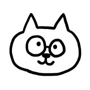 white cat glasses