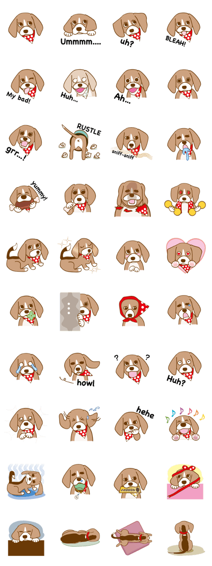 CAPRICIOUS BEAGLE DOG HANA-English