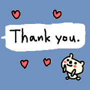 English cute text bear stickers!