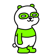 Kiwi panda sticker