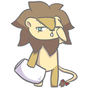 The Stuffed  Lion "Ronetia" Sticker