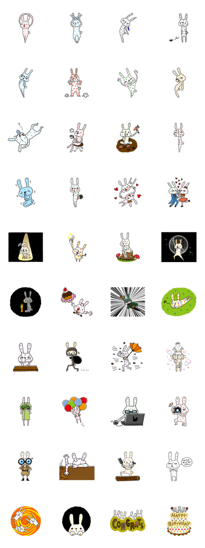 Polka-dot bunny