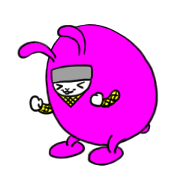 Purple ninja rabbit