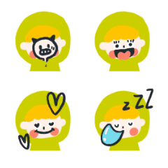 小さな緑色の赤ちゃん Line スタンプ Line Store