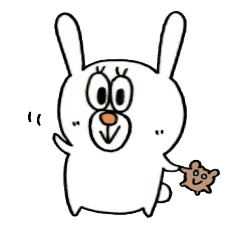 Sticker of the very cute rabbit!!USASUTA