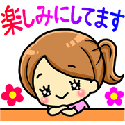 Stickers for women. (Japanese)