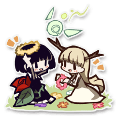Rose and Mion Stickers