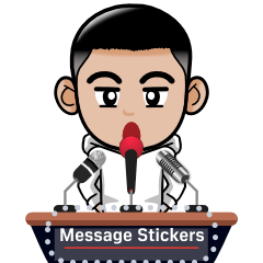 Hoodie Man Message Stickers