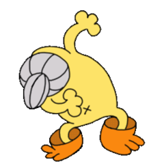 Piyo old woman move Sticker