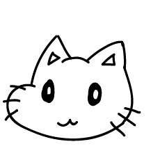 Black and white cat (onomatopoeia) – LINE stickers | LINE STORE