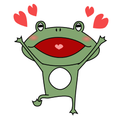Stickers of Frog
