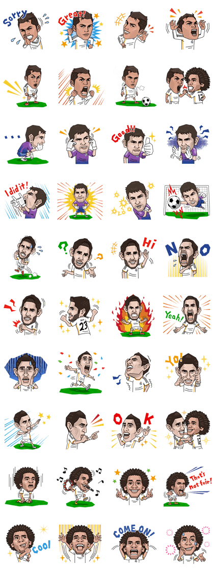 Real Madrid's Official Stickers