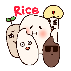 Various rice sticker