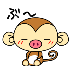 Cute monkey stickers -Osaru part 2