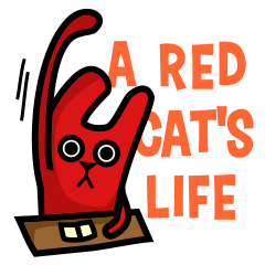 A Chuckling Red Cat