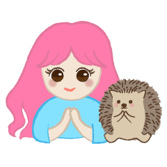 Hedgehogs & cute girls