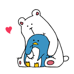 my white bear and penguin