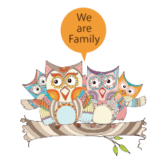 Owl with Family