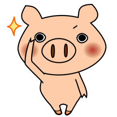 Stickers of pig