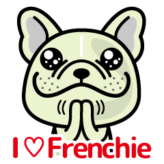 I  LOVE Frenchie (CREAM)
