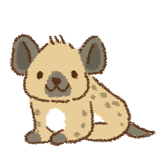 Spotted hyena sticker
