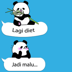 Panda text bubble