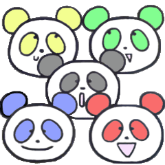 colorful  pandas  part  2