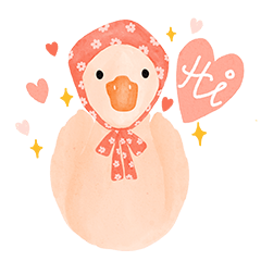 Merry, the peach goose ( English )