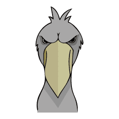 最強の鳥 ハシビロコウさん Line スタンプ Line Store 最強の鳥 ハシビロコウさん Line スタンプ Line Store