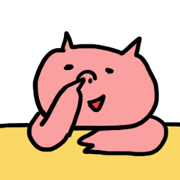 cute and lazy pig