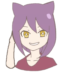 purple cat girl