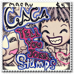 CaCa: Tell You Jokes! Stamps!