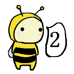 A little honey bee sticker 2